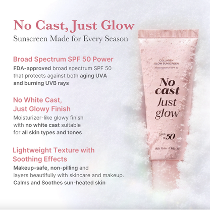 Collagen Glow Sunscreen ~ With SPF 50