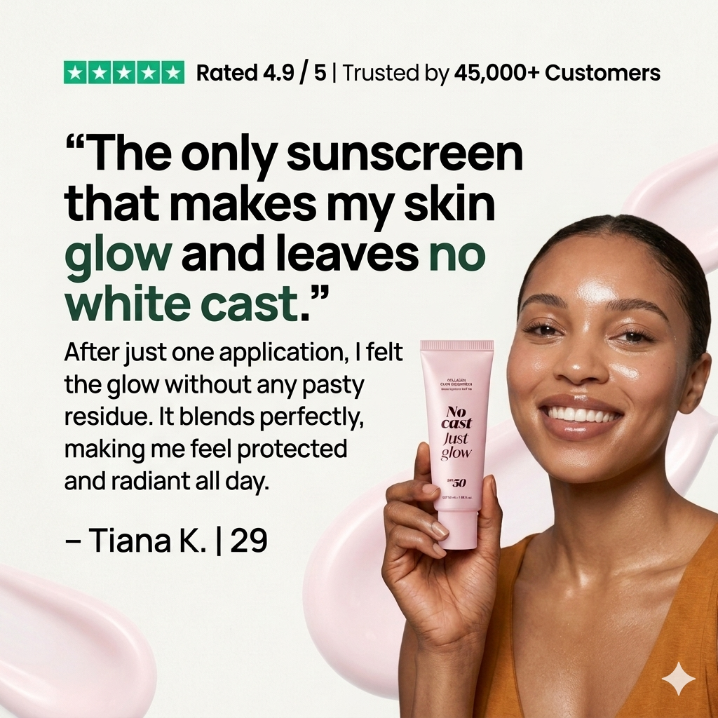 Collagen Glow Sunscreen ~ With SPF 50